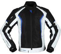 Modeka Khao Air, veste textile imperméable S Noir/Gris Clair/Bleu Noir/Gris Clair/Bleu
