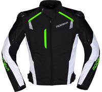 Modeka Lineos, veste en textile 3XL Noir/Blanc/Vert Néon Noir/Blanc/Vert Néon