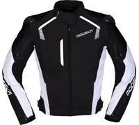 Modeka Lineos Veste textile de moto, noir-blanc, taille XL pour homme