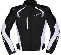 Modeka Lineos Veste textile de moto, noir-blanc, taille XS pour homme