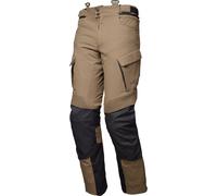 Modeka Lucano Pantalon textile de moto imperméable, noir-beige, taille S pour homme