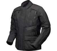 Modeka Lucano Veste textile de moto imperméable, noir, Taille M
