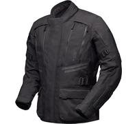 Modeka Lucano Veste textile de moto imperméable, noir, Taille XL