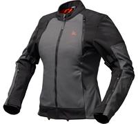 Modeka Muva Veste textile moto pour dames, Gris foncé/Noir, Taille 42