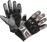 Modeka MX Top Gants, gris-orange, taille S pour homme