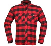 Modeka Nooner Chemise moto, Rouge/Noir, Taille 4XL