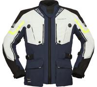 Modeka Panamericana 2 Veste textile de moto, Gris clair/bleu, Taille XXL
