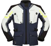 Modeka Panamericana II, veste textile imperméable 4XL Bleu Foncé/Gris Clair/Noir Bleu Foncé/Gris Clair/Noir