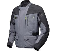 Modeka Paneo LT imperméable Moto Textile Jacke, Gris/Noir, Taille 4XL