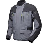 Modeka Paneo LT imperméable Moto Textile Jacke, Gris/Noir, Taille L