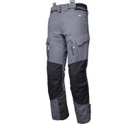 Modeka Paneo LT Pantalon textile de moto imperméable, Gris/Noir, Taille 4XL