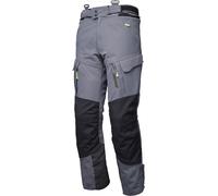 Modeka Paneo LT Pantalon textile de moto imperméable, Gris/Noir, Taille XXL