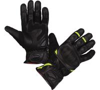 Modeka Sahara Short Gants de moto, noir/jaune, Taille 8