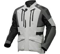 Modeka Striker III Veste textile moto, Gris clair/Noir, Taille S