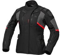 Modeka Striker III Veste textile moto pour dames, noir/gris foncé, Taille 38