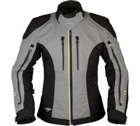 Modeka Takuya Veste textile de moto de dames, noir-gris, taille 44 pour femmes