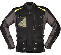 Modeka Talismen Veste textile de moto, noir-gris-jaune, taille 2XL pour homme