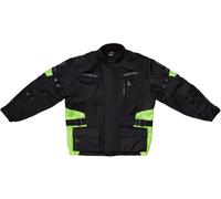 Modeka Tarex II Veste textile pour enfants pour enfants, noir/jaune, Taille 152