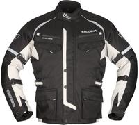Modeka Tarex, veste textile imperméable 3XL Noir/Gris Clair Noir/Gris Clair