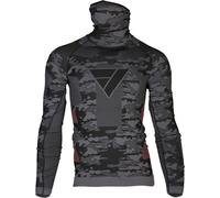 Modeka Tech Dry Bandana Longsleeve Chemise fonctionnelle, noir-multicolore, taille S pour homme