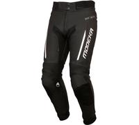 Modeka Valyant Pantalon en cuir de moto, noir-blanc, taille 27 pour homme