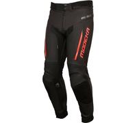 Modeka Valyant, pantalon en cuir 52 Noir/Rouge Noir/Rouge