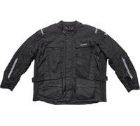 Modeka Varus Plus Veste textile de moto imperméable, noir, Taille 12XL
