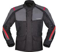 Modeka Varus veste textile de moto imperméable, noir/gris foncé, Taille S