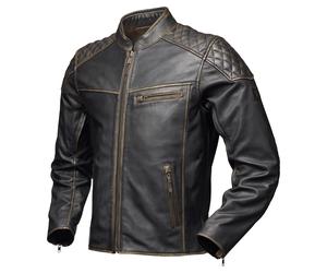 MODEKA Veste en cuir Phinix Marron L homme