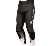 Modeka Yron Pantalon en cuir de moto, noir-blanc, taille 46 pour homme