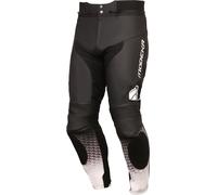 Modeka Yron Pantalon en cuir de moto, noir-blanc, taille 56 pour homme