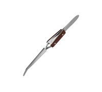 Model Craft Jeweltool courbé Pince à épiler avec Grip en Fibre, Argent