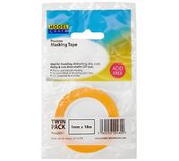 Modelcraft Lot de 2 1 mm Ruban adhésif de masquage de précision, Plastique, Jaune, Lot de 2