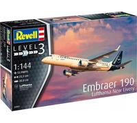 Model do sklejania. Samolot Embraer 190 Lufthansa New Livery,1:144 Revell
