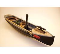 Model Expo - 1/24 USN Picket Boat - Kit de Construction en Bois et métal - Bleu Marine