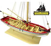Model Expo Model Shipways Kit de maquette en bois à l'échelle 1/4" pour bateau long du XVIIIe siècle - Introduction à la modélisation navale