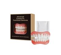 Model Full Set Denture,Denture Cosmetic Veneer Fake Teeth-Cosmetic Set | False Teeth Veneer Denture Full Denture, cleaner teeth and gum,long-lasting fresh scent,False Set Full-Premium,Comfortable