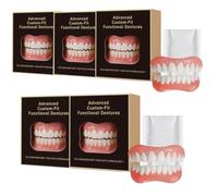 Model Full Set Denture,Denture Cosmetic Veneer Fake Teeth-Cosmetic Set | False Teeth Veneer Denture Full Denture, cleaner teeth and gum,long-lasting fresh scent,False Set Full-Premium,Comfortable