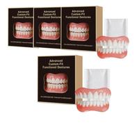 Model Full Set Denture,Denture Cosmetic Veneer Fake Teeth-Cosmetic Set | False Teeth Veneer Denture Full Denture, cleaner teeth and gum,long-lasting fresh scent,False Set Full-Premium,Comfortable