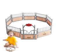 Model Horse Stable Playset - Promouvoir La Conscience Sensorielle Et Créer Des Souvenirs Joyeux, Modèle Stable De Cheval | Éducation Animal Modèles Accessoires De Toilettage Réalistes Pour Les