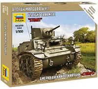Model Kit - US Light Tank M3A1 Stuart - 1:100 Scale