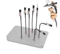 Model Paint Holder 12 Pieces Model Painting Alligator Clip, Spray Tools Stand, Hobby Craft Organizer Durable Flexible Clip Base Secure Parts Painting Station Workshop, Polyvalent Modeling Tool Access