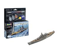 Revell Kit de modélisme en plastique Battleship USS New Jersey 1:1200 non peint avec colle Contacta