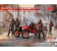 Model T 1914 Fire Camion With Crew 1:3 5 Plastique Model Kit Icm