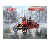 Model T 1914 Fire Truck With Crew - 1:24e - Icm G