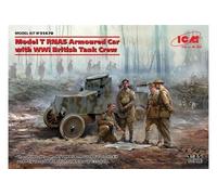 Model T Rnas Armoured Car With Wwi British Tank Rew - 1:35e -