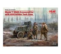 Model T Rnas Armoured Car With Wwi British Tank Rew - 1:35e -