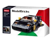 ModelBricks - Voiture de Sport M38-B1098 | Enfant 8-12 Ans, 2 Minifigurines, Jantes Dorées, Modèle M38-B1098, Supercar