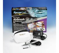 Modelcraft SP30KC Aérographe Spraycraft SP30 Avec Mini-Compressore Modélisme