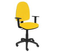 Modèle 04CPBALI100B10 Chaise de bureau ergonomique avec mécanisme de contact permanent et réglable en hauteur Assise et dossier Jaune